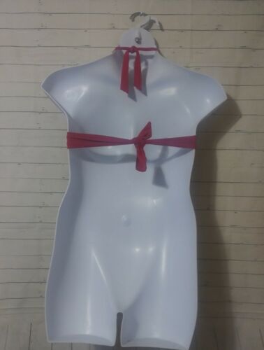 Women's Perry Ellis Solid Color Halter Bikini Top, Size L - Picture 2 of 10