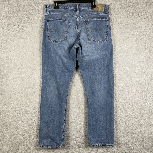 Polo Ralph Lauren Jeans Mens 36x32 (36x30) Hampton Relaxed Straight Blue Denim - Picture 2 of 16