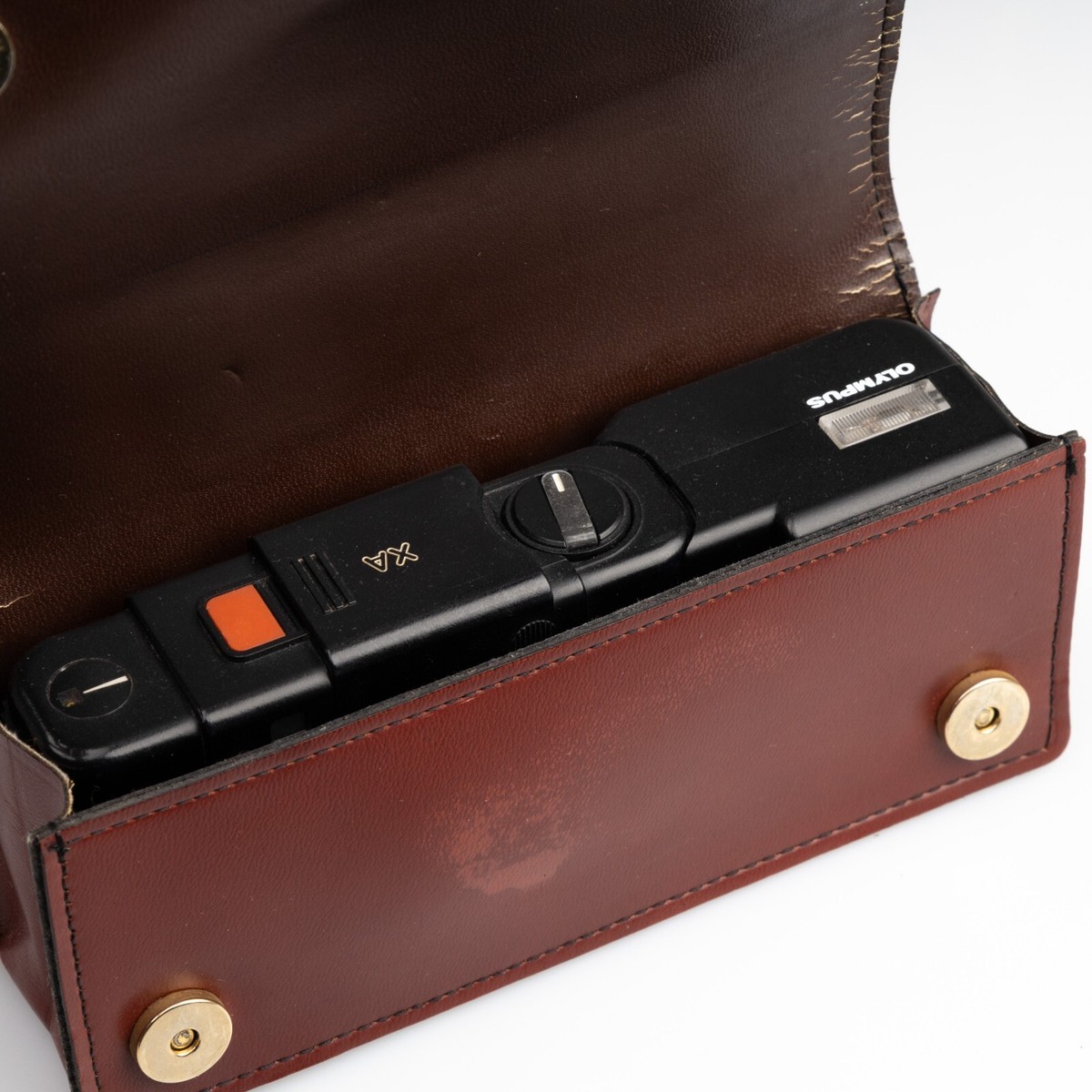 RARE* Original Olympus XA XA2 XA3 Case Leather 2.8 3.5 Japan