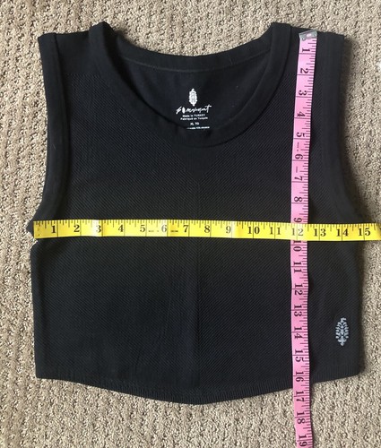 FP Movement Free Throw Muscle Tank Black Stretch Crop Tank Top Women's XL - Picture 5 of 7