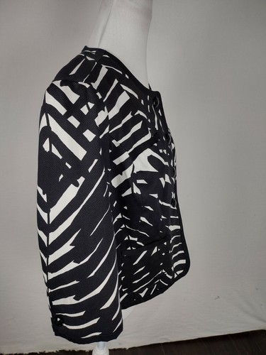 east 5th New Woman's Sz L Black & White Cotton Blend Suit Seperate Jacket S81 - Picture 6 of 12
