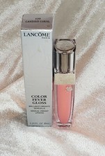 LANCOME Color Fever Gloss Sensual Vibrant Lipshine 120 CANDIED CORAL 0.20 fl oz