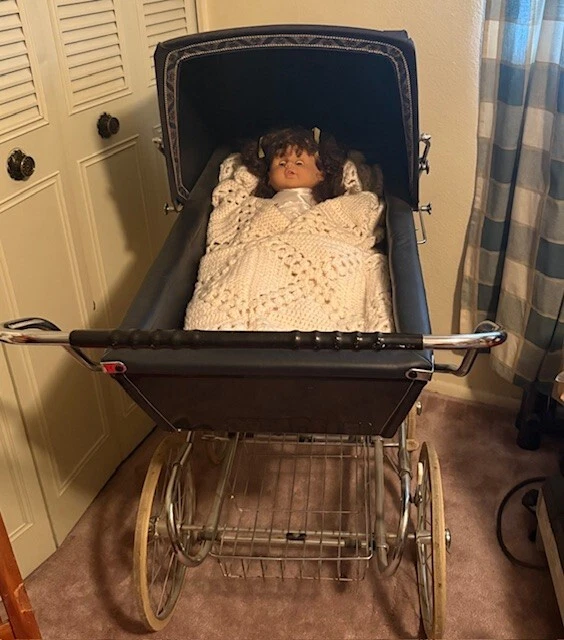 Silver Cross Kensington Navy Carriage Single Seat Stroller - Image 3 of 4