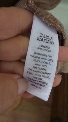 NUEVO CON ETIQUETAS Chaqueta Nicole Mezcla de Lino Frontal a Presión Marrón Claro Talla L Bolsillos Frontales a Presión - Imagen 10 de 10
