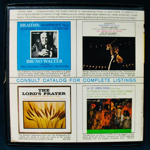 TCHAIKOVSKY~Symphony No. 7~Reel To Reel Tape~COLUMBIA #MQ 472~4 Track-7 1/2 IPS - Imagen 3 de 3