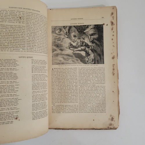 Original 1873 Harpers Monthly Magazine May with Charles Darwin Book Review - Picture 4 of 6