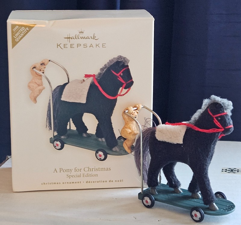 Hallmark Keepsake  Ornament 2008 A Pony For Christmas Special Edition