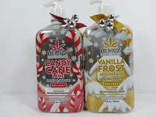 HEMPZ VANILLA FROST MOUNTAIN & CANDY CANE LANE HOLIDAY BODY MOISTURIZER LOTIONS