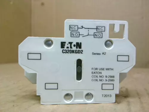 Eaton Cutler Hammer C320KGD2 Auxiliary Contactor Series A2 - New In Box