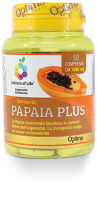 Papaya Plus mit Granatapfelextrakt Colors Of LifeÂ  Optima Naturals 60 Tabletten