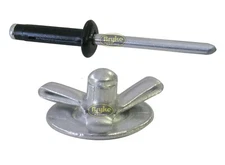 Exploding Small Head Black Rivets Pop Rivet 50ct 3/16" Racing Fasteners Tri-Fold