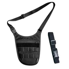 Tactical Pistol Gun Bag Chest Shoulder Pack with Sling Pouch for Concealed Carry