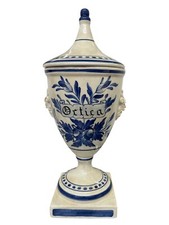 Vaso per Farmacia porta spezie in ceramica di Bassano Ortica arredo Erboristeria