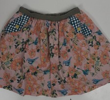 Matilda Jane 435 Girls Makayla Floral Pink Blue Skirt Size 12 In Good Condition