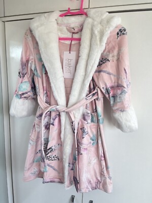 Ted Baker Pink Floral Dressing Gown Robe Age 5 Years New | eBay UK