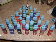 28-PLAID Gallery Glass Paint, 14-New & 14 -Slightly Pre Owned, Assorted Colors