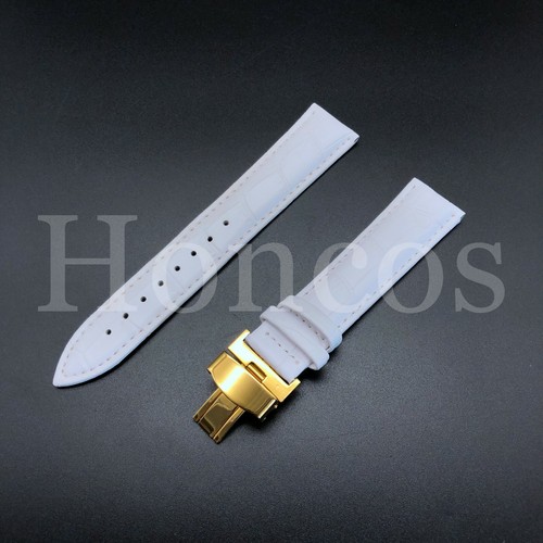 22MM LEATHER WATCH BAND STRAP FITS FOR MOVADO BOLD 3600261 DEPLOYMENT WHITE - Picture 16 of 17