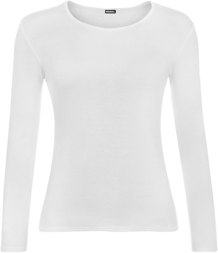 New Womens Long Sleeve Round Neck Plain Basic Ladies Stretch T-Shirt Top 8-14 - Picture 17 of 18