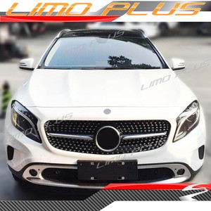 Details About Front Mesh Grill Diamond Silver For Mercedes Benz Gla X156 Gla180 Gla200 Gla250
