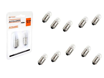 10x Glühbirne Standlicht Tacho Lampe 12V 4W Innenraumbeleuchtung E-geprüft BA9S