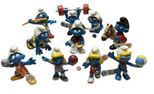 PUFFI SMURFS PUFFI OLIMPICI 2012 OLIMPIADI SERIE COMPLETA 10 FIGURE SCHLEICH-S
