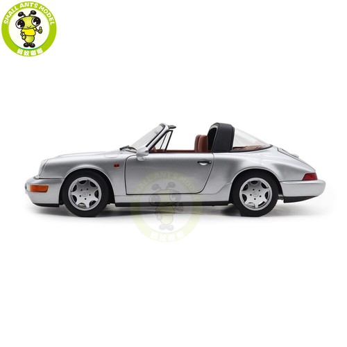 1/18 Norev 187342 Porsche 911 964 Carrera 4 Targa 1990 Silver Diecast Model Car - Picture 5 of 20