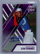 2017 Panini Elite Extra Edition #164 Ilvin Fernandez Auto Aspirations Purple/100