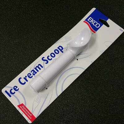 NEW - Vintage EKCO Hard Plastic Frozen Ice Cream Hand Scoop Server Serving Spoon