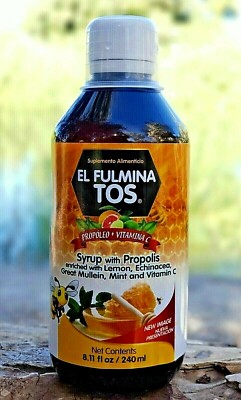 Fulmina Tos   Propolis Gordolobo Cough Relief Syrup Jarabe Para La Tos EFECTIVO