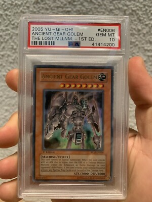 Yugioh Ancient Gear Golem TLM-EN006 1st Edition PSA 10 GEM