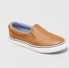 Cat & Jack Boys Enzo Slip-On Sneakers  Color Cognac Boys Size 6 