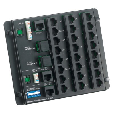 Hubbell NSOMTM24 netSELECT Multiport Patchable Telecom Network Module