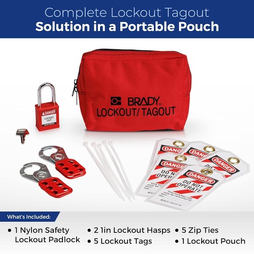 Electrical Lockout Tagout Kit,Red Safety Padlock,Electrical Lock | eBay