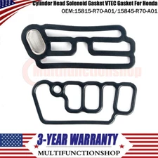 2Pcs Cylinder Head Solenoid Gasket VTEC Gasket 15815R70A01 15845R70A01 for Honda