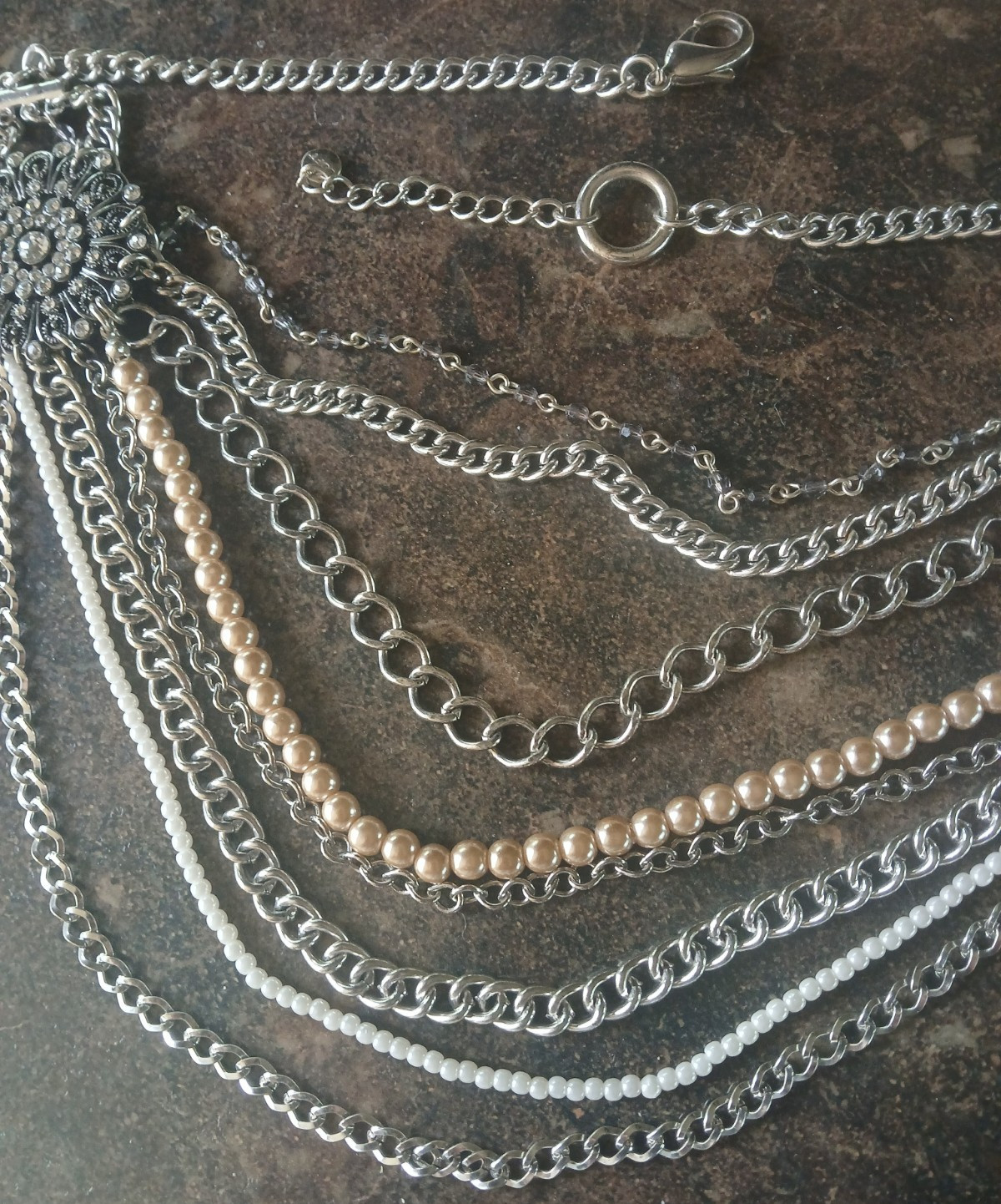 Loft Ann Taylor Multi Strand Statement Necklace F… - image 10