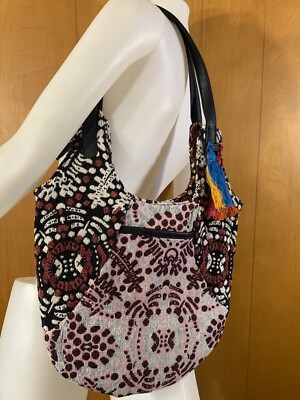 Volcom Handbag Women Harmony Hobo Jacquard Purse Shoulder Bag Boho