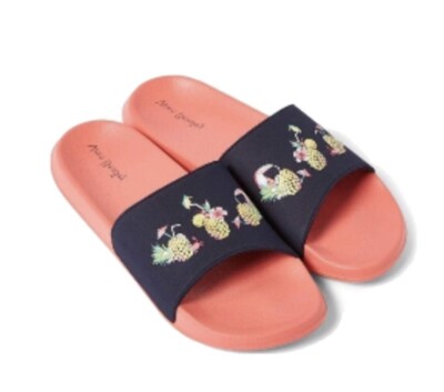 VERA BRADLEY Beach Slides womens Toucan Party sz Large 9-10 NWT MSRP $45