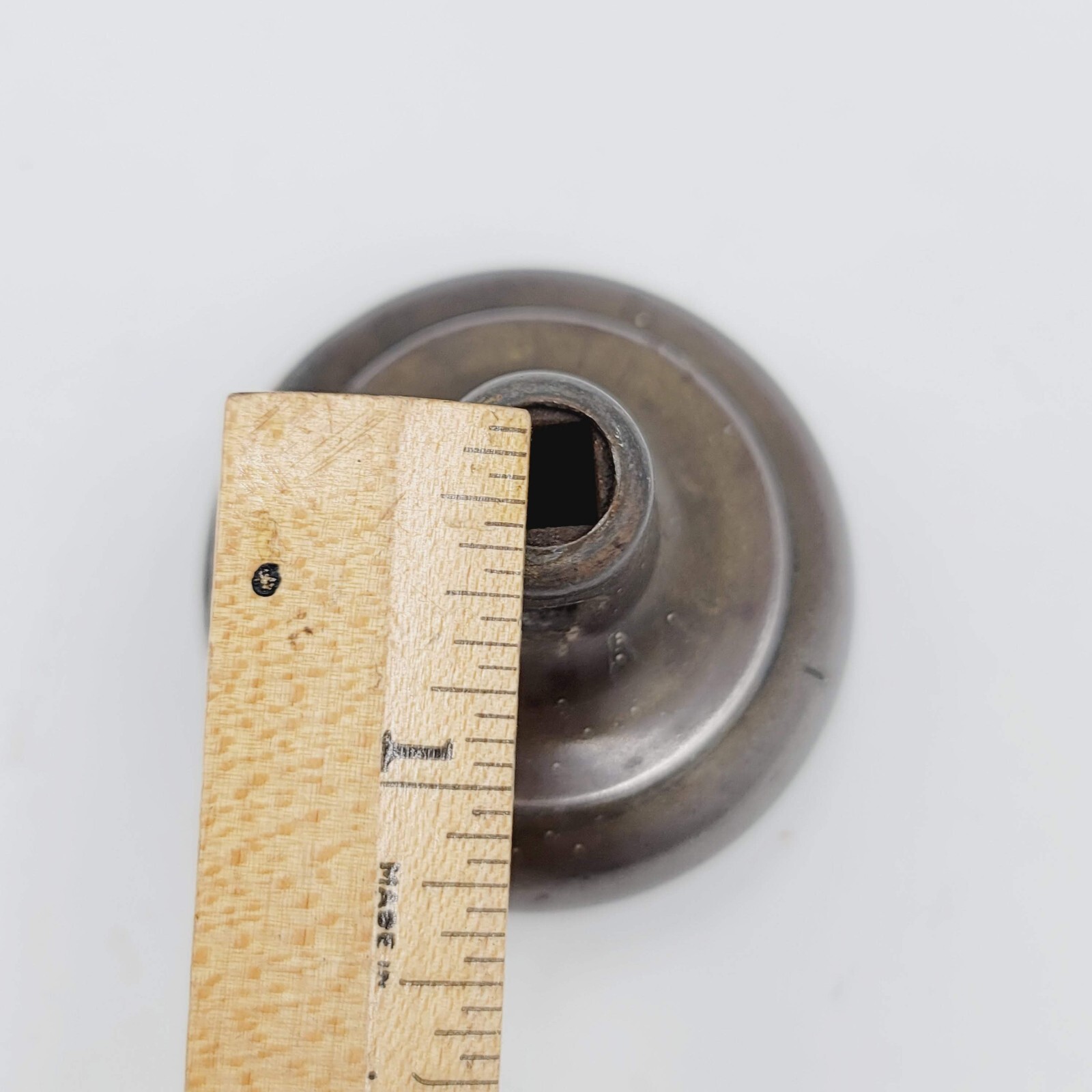 Vintage SINGLE Doorknob Steel Salvage Door Hardware  2106