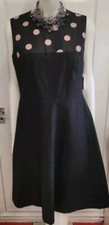 Red Valentino Black Spot Dress New With Tags Size UK 14.