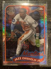 2024 Topps Series 1 Jazz Chisholm Jr. 1989 Silver Pack Mojo #T89C-92 Marlins ⚾️