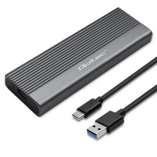 5901878522678 Qoltec 52267 Gehäuse | SSD M.2-Laufwerk | SATA | NGFF| USB-C | Sup