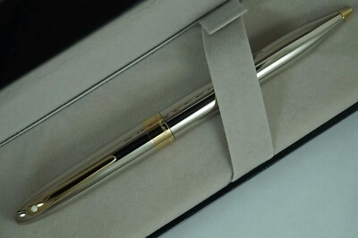 Made in USA Sheaffer Crest 594 , Palladium Barrel & 23K Gold Trim 0.7mm Pencil