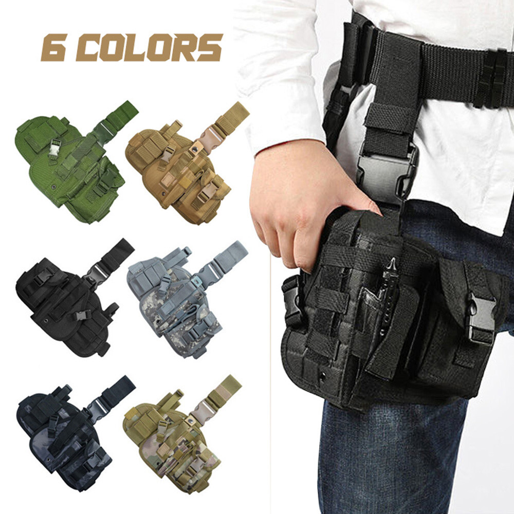 Tactical Drop Leg Holster 900D Military MOLLE Pistol Thigh Holster Right Handed