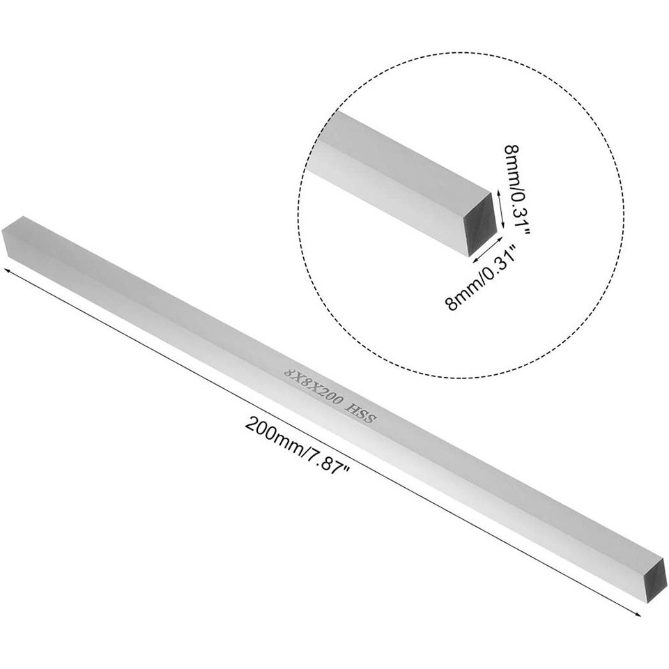 sourcing map - Asta rotonda in acciaio, 1,5 mm, per tornio