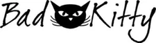 Bad Kitty - Two Pack 7" Black Vinyl Graphic Decals Car Truck Windows