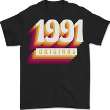 Retro 35th Birthday Original 1991 Mens T-Shirt 100 Cotton