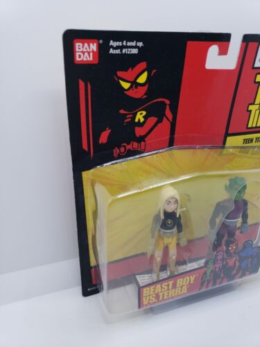 Teen Titans Go! Beast Boy Vs Terra Action Figure Set Bandai 2004 - Picture 4 of 16