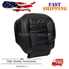 For 2003-2007 Hummer H2 AWD Driver Side Bottom Leather Seat Cover Black