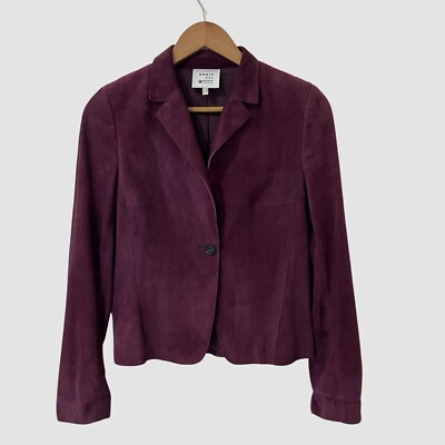 Akris Punto Purple Plum Suede Jacket US4 ($1500)