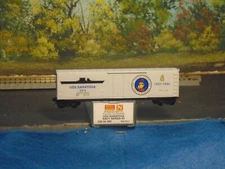 MICRO-TRAINS N SCALE #038 00 409 50' STANDARD BOX CAR NAVY SERIES USS SARATOGA 9